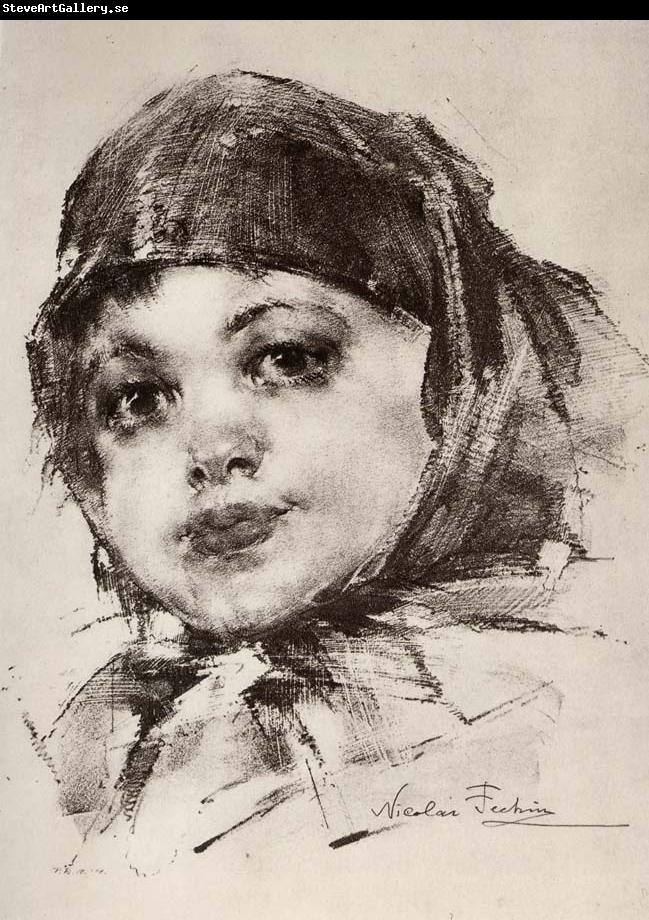 Nikolay Fechin Head portrait of